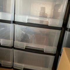 3段収納ケース3つ
