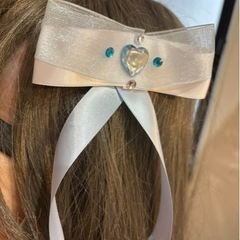 天使界隈　水色界隈　リボン2wayヘアクリップ