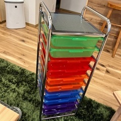 事務　収納　ファイルケース　スチールラック　レインボーの画像