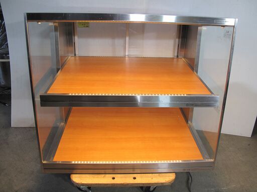 札幌市　日本ヒーター機器　ホット食品陳列棚　100V　750×545×640