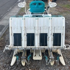 クボタ 田植機 JC4 4条植え　ゆう優ターン　あぜごえアーム　ガソリン　田植え　農業　農機具　簡易始動動画ありの画像
