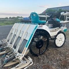 クボタ 田植機 JC4 4条植え　ゆう優ターン　あぜごえアーム　ガソリン　田植え　農業　農機具　簡易始動動画ありの画像