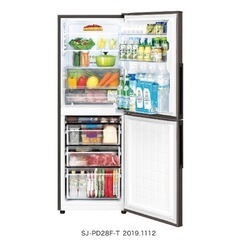 SHARP　2020製 冷蔵庫 280L の画像