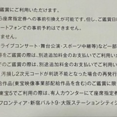 TOHOシネマズ　株主優待券　2枚の画像