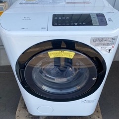 西岡店 洗濯機 5.5㎏ 乾燥3.5㎏ 2021年製 シャープ ES-TX5E-S ホワイト 