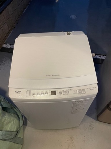 値下げ☆愛知近郊配送無料　高年式　AQUA　7kg洗濯機　AQW-S7E2 2023年製