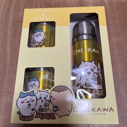 取引終了　ちぃかわ　ステンレスボトル\u00262Pマグカップ②