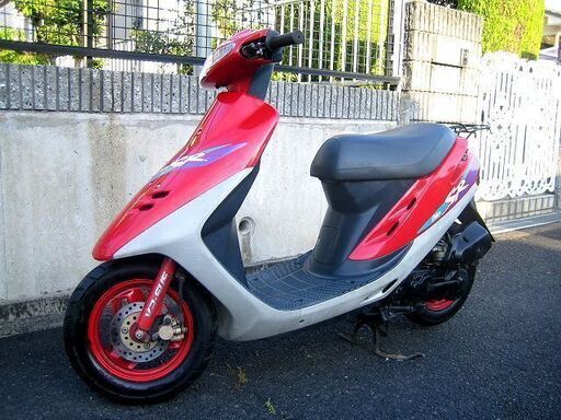 <売約済> 原付スクーター 軽整備済み・実働　希少 スーパーDio(ディオ) SR　AF28　バッテリー新品・フロントディスク・サイドスタンド付　2サイクル　引き取り歓迎