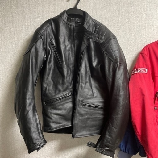 バイク 革ジャン パット入り Lサイズ