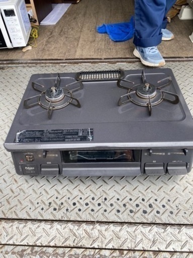 福岡市内配送無料　2021年 パロマ ガステーブル 水無し片面焼き 都市ガス(12A・13A) 左強火 IC-S87K-L