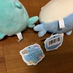 【大幅値引き】さめらいふ ぬいぐるみ 2種セット UFO ふわもこ 約12×16 サメ ふわふわ気持ちいいの画像