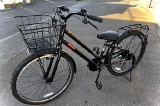 【ｼﾞｭﾆｱ用自転車26ｲﾝﾁ/ﾌﾞﾗｯｸ】