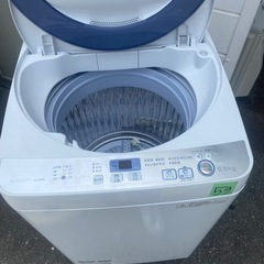 NO59❗️ 配送可能シャープ 全自動洗濯機 穴なし槽 5.5Kgタイプ グレー ES-GE55R-Hの画像