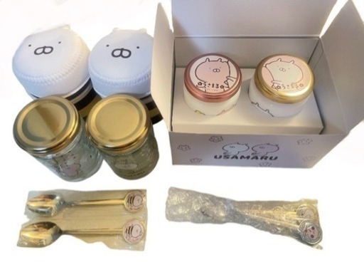 【レア】うさまる うさこ プリン はちみつケース 瓶 S-701-0