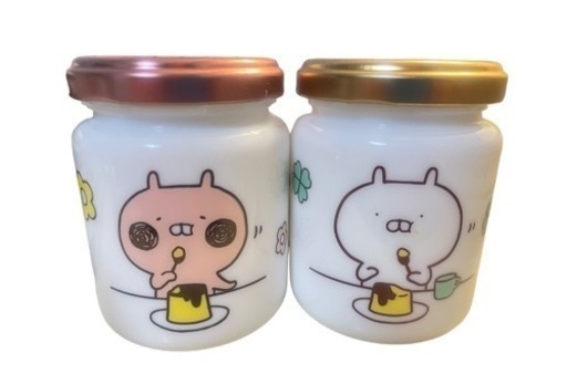 【レア】うさまる うさこ プリン はちみつケース 瓶 S-701-0