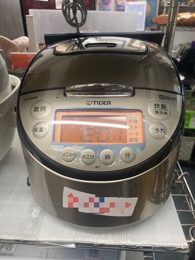 ☆美品￥9,000！TIGER　5合IH炊飯ジャー　家電　JKT-J101型　2018年製　【BE081】