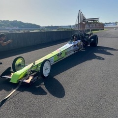 富士で走ったトップフューエルタイヤの画像