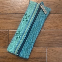 沖縄民芸　ミンサー　筆入れ