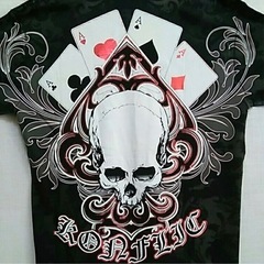 KONFLIC Aces of Death #Tattoo #スカル #バイカーの画像