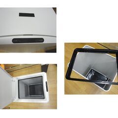 ダストボックス 自動開閉 センサー付き ゴミ箱 手元センサー 約42L ホワイト 西岡店の画像