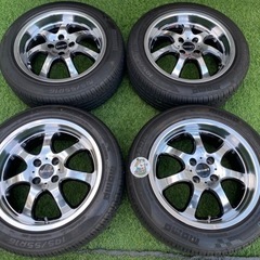 🚗【ホイール】WORK Nezart 16インチ  4穴7J +45タイヤバリ山 【地域最大級カー用品･ホイール買取アールワン田川】の画像