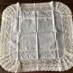 🌸未使用品🌸レース付きハンカチ。