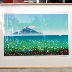 佐藤芳彰 「旅情」シルクスクリーン サイン入り 88/100 リトグラフ 版画 額装付き インテリア 装飾 札幌市 中央区 南12条の画像