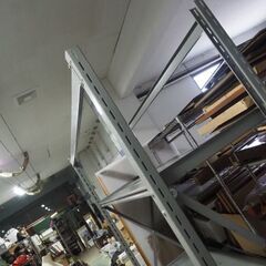 重量鉄骨棚、倉庫、棚、3段、上下入れ替え可能、１８５ｘ６７ｘ２１０