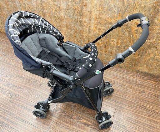 札幌 東区 combi/コンビ ベビーカー スゴカルα 4キャス compact エッグショック HK No.17267 アイシクルネイビー 生後1カ月から36カ月まで 15kg以下 125°～170° A型 両対面式 ハイシート