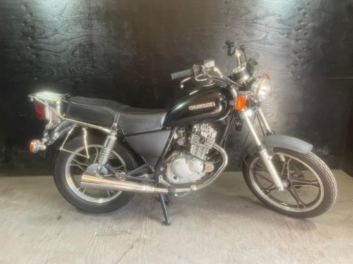 ★支払総額10.2万円★書類完備♪始動動画あり♪ スズキ GN125H 激安小型MT車両入荷！社外ホーン！初めての練習用にも♪