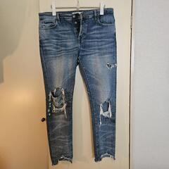ZARA　ダメージデニム