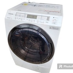 【2021年製】Panasonicドラム式洗濯機 11kg 右開き パナソニック クリスタルホワイト NA-VX800BR