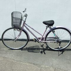 【紋別市発】中古自転車　ママチャリ　２６インチ　変速機無　前カゴ...