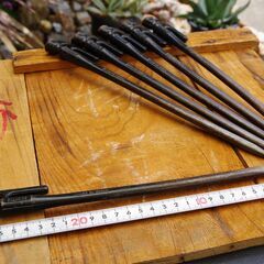 【ご購入者様へお渡し済み】【USED】 ELLISSE/エリッゼステーク 28cm 鋳造ペグ(MK-280K) 6本セット/現状お渡しの画像