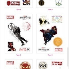 ステッカー　スパイダーマン