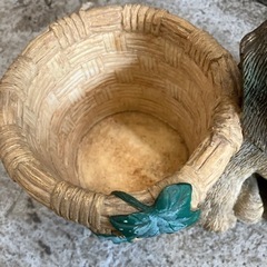 犬　置物 ガーデニング 花瓶 花壇 花 植木鉢　の画像
