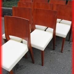 引き取り限定 椅子 ダイニングチェア 15脚セット 背もたれダークカラー 飲食店 中古の画像