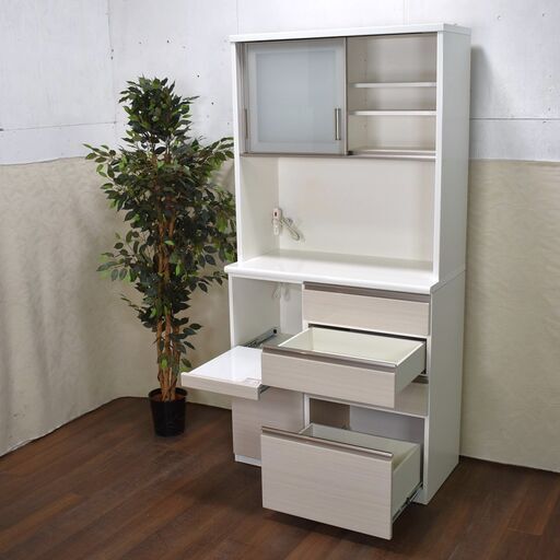 ニトリ｜ポスティア100KB｜モイス付｜キッチンボード｜食器棚 ニトリ