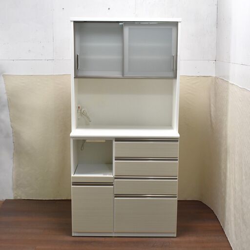 ニトリ 幅100cm キッチンボード(ダストボックス付き リガーレ