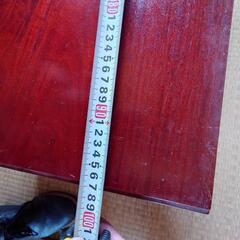 昭和レトロ座机（引出しや収納棚あり）の画像