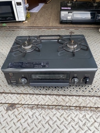 福岡市内配送無料　2023年　都市ガス あんしんコンロ 幅56㎝コンパクトガステーブル IC-S37-R 都市ガス(13A)用/右強火 幅560奥行447高 グレー 約幅560×奥行447(442)×高さ180mm