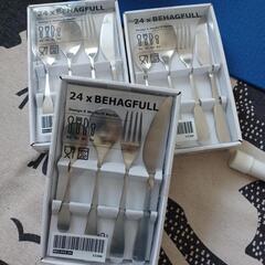未使用！IKEAカトラリー　ステンレス　スプーン　フォーク　ナイフ