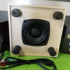 2.1chスピーカーシステム ASP-2043H 動作品 Audio Comm 映画、音楽、ゲーム等にも♪の画像