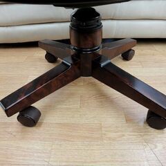 お値下げ中！ 北海道民芸家具 デスクチェア アームチェア 回転椅子