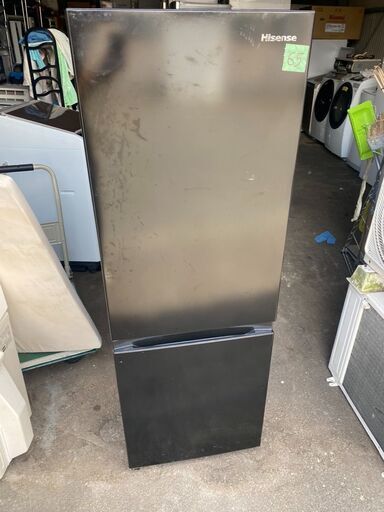 NO65❗️ 配送無料　2022年式 ハイセンス 冷蔵庫 幅49cm 175L ブラック HR-D1701B 2ドア 右開き 大容量冷蔵室122L スリム