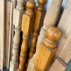飾り柱　階段親柱　手すり柱　L=1200mm 　90×90mmの画像