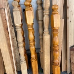 飾り柱　階段親柱　手すり柱　L=1200mm 　90×90mmの画像