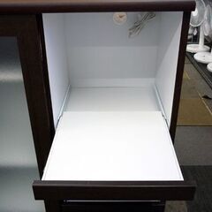 ☆家電ボード キッチンボード 幅800mm 奥行400mm 高さ1210mm 食器棚 レンジボード キッチン収納 ブラウン 札幌 北20条店の画像