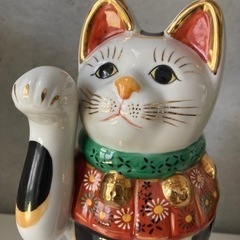 三毛猫 招き猫 猫置物