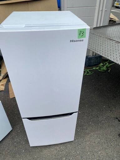 NO 83❗️ 配送無料　2020年式 ハイセンス 冷蔵庫 幅48cm 150L パールホワイト HR-D15C